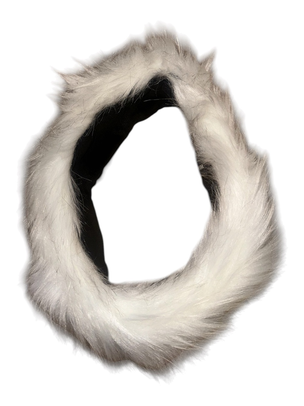 Fashion Nova White Faux Fur Headband